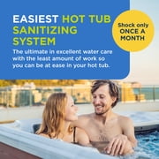 FROG @ease Floating System for Hot Tubs - Quick & Easy Self-Regulating Hot Tub Sanitizer - Tub Maintenance System with Sanitizing Minerals & SmartChlor Technology
