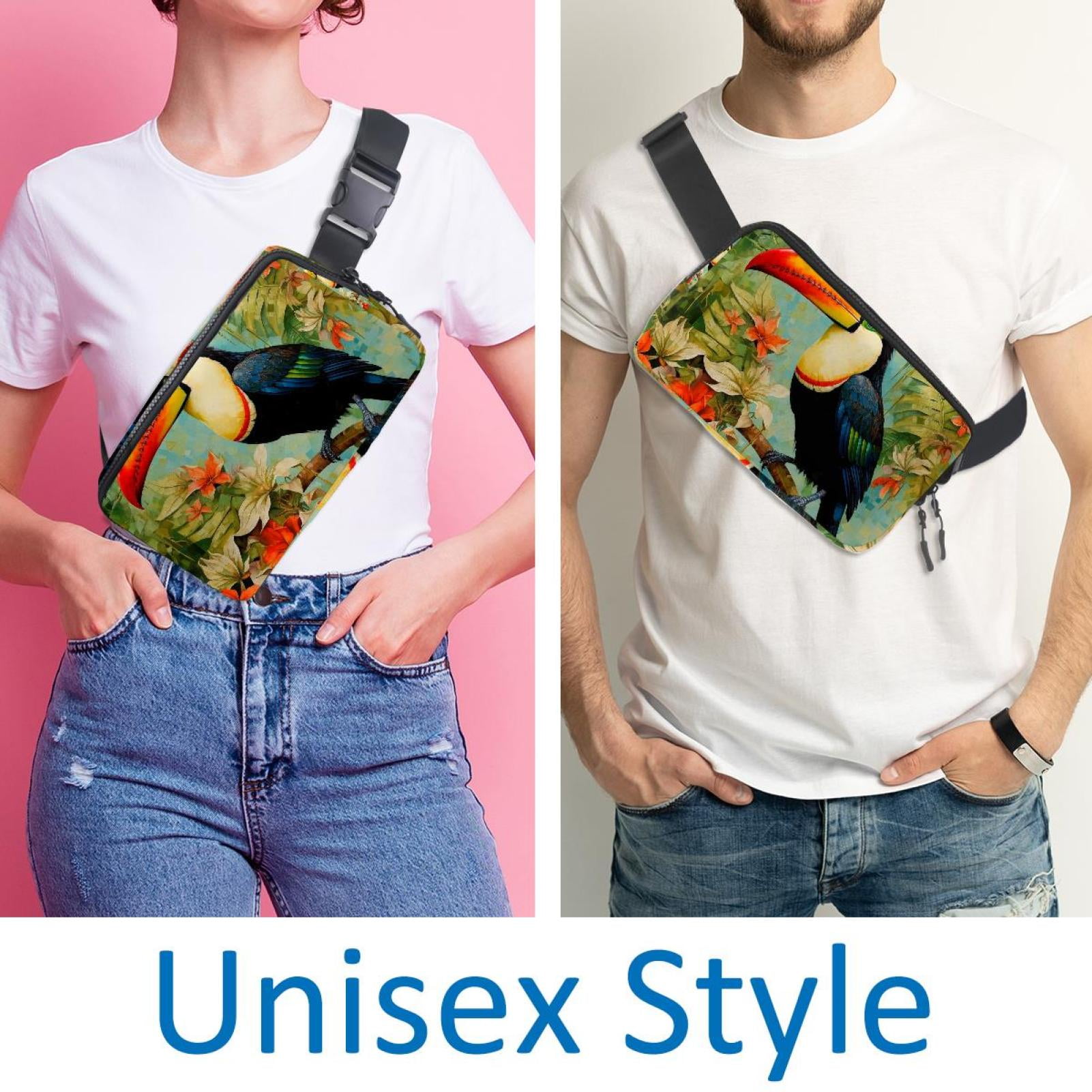 Toucan Adjustable Lightweight Waist Pack with Extension Strap - Unisex Fanny Packs Belt Bag Waist Bags