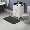thumbnail image 2 of Garland Rug Serendipity Washable Nylon Dark Gray Bath Rug, 24" x 40", 2 of 6