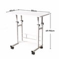 thumbnail image 3 of Garderth Mobile Standing Desk,Adjustable Height Computer Desk,Rolling Laptop Desk With Wheels,Portable Corner Stand Up Desk For Small Space Home Office Study Bedroom, 3 of 7