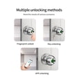 thumbnail image 4 of Control Fingerprint Round Door Knobs Rotation Lock Knobset Handle Metal Knob with Phycial Key ,Easy Installation, 4 of 7
