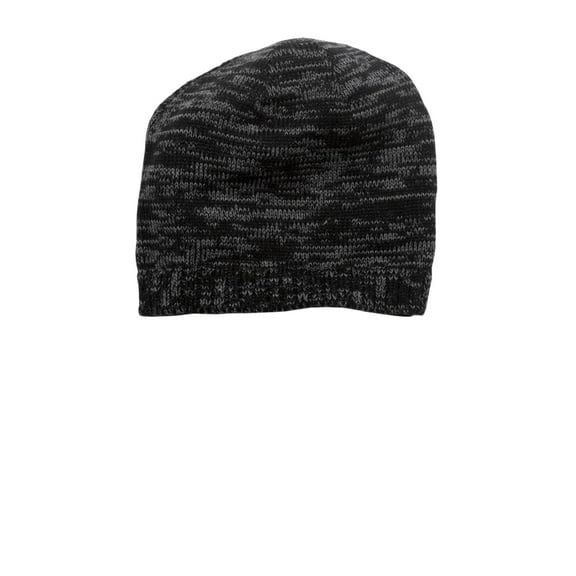 DT620 District Unisex Adult Skull Cap Spaced-Dyed Beanie