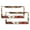 Pattern-874, variant on 2 Pcs Set Palm Trees at Sunset with Flowers And A Hammock License Plate Frame Tropical Palm Tree & Beach Nature Wilderness License Plate Cover Front Plates Frames Car Tag Frame Stainless Aluminum