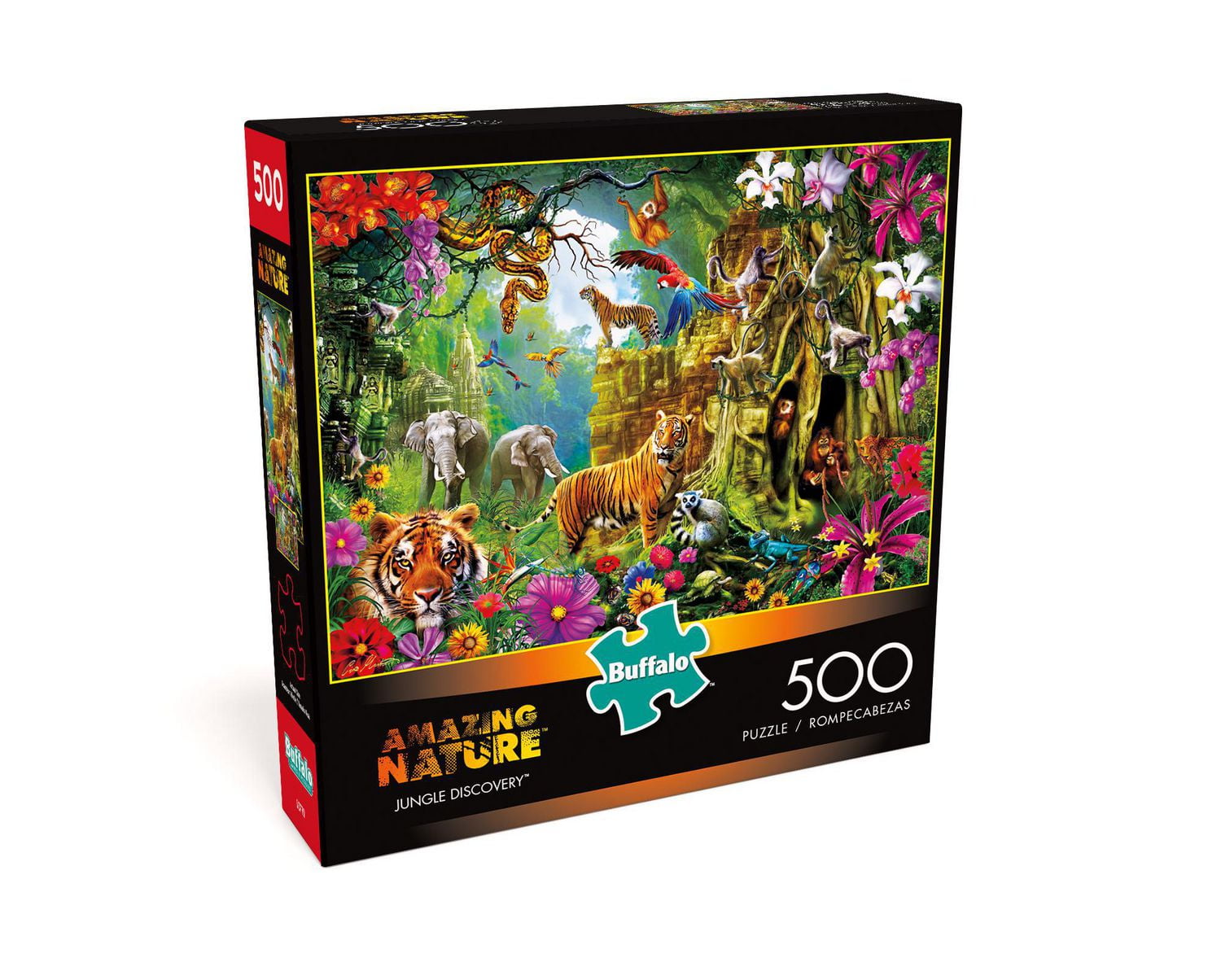 Buffalo Games Amazing Nature Jungle Discovery 500 Piece Jigsaw Puzzle