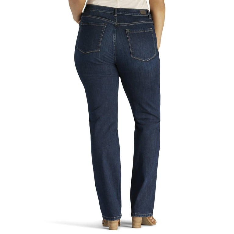 Lee Women's Plus Instantly Slims Relaxed Fit Straight Leg Jean 