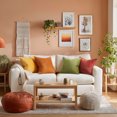 thumbnail image 3 of Topfinel Yellow Orange Euro Pillow Sham Covers,Velvet Throw Pillow Covers for Couch Sofa Living Room,Soft French Country Bed Pillows Decorative,Set of 4,16x16 Inch, 3 of 7