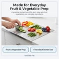 thumbnail image 3 of NULAS Stainless Steel Cutting Boards for Kitchen, Kneading Cutting Board Mats, Suitable for Bread, Meat, Vegetables (11.81 x 15.7 in), 3 of 7