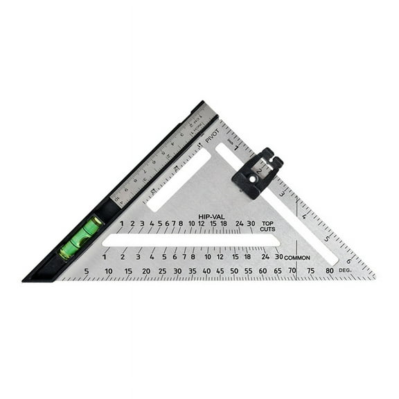 Woodworking Combination Square, Inch/Metric Metal Combo Square, Accurate Woodworking Measure Square