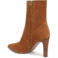 thumbnail image 4 of Franco Sarto Womens Appia Pointed Toe Dress Boot Saddle Brown Suede 9M, 4 of 6