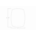 thumbnail image 2 of 45" Small Arc Rectangle Bistro Height Table Square Metal Base Bar Table, 2 of 6