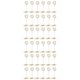 thumbnail image 1 of 36 Numero de Tabla de Paquete Soportes para Tarjetas Soportes para Fotos Soportes para Menu En Lugar de Papel, Forma de Circulo (Oro), 1 of 5