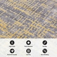 thumbnail image 6 of World Rug Gallery Distressed Abstract Design Area Rug - Yellow 5'x7', 6 of 9