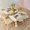thumbnail image 2 of Dachshund Footprint Rectangle Tablecloth 60"x120",Waterproof Polyester Rectangle Table Cloth, Wipeable Spillproof Polyester Tablecloth for Dining, Camping, Indoor and Outdoor, 2 of 6