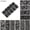 B, variant on 10 Rolls Lace Nail Foil, Black and White Self Adhesive Strips for Nail Art, 5mm