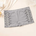 thumbnail image 5 of Sakmal Womens Panties Butt Lifting Boyshorts Boxers Panties Stretch Gray Underwear for Women L, 5 of 6