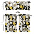 thumbnail image 6 of Country Farmhouse Curtains 36 Inch Short - 3 Panel Bohemian Floral Set with Vintage Botanical Print, Rod Pocket, 6 of 6