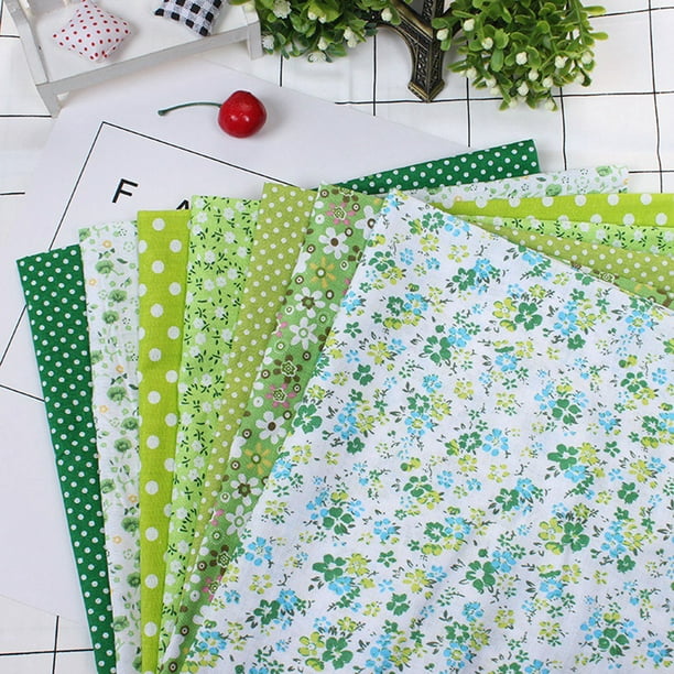 Juego de ropa de cama precortada, 7 piezas de tela de algodón de 25 x 25 cm, tela de algodón precortada, ropa de cama, bricolaje, tela de algodón variada, innovación moderna