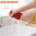 thumbnail image 3 of 100% Cotton Waffle Weave Kitchen Dish Towels, Ultra Soft Absorbent Quick Drying Cleaning Towel, 13 x 28 Inches, 6-Pack, Brick Red, 3 of 15