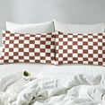 thumbnail image 3 of Erosebridal Check Plaid Duvet Cover King, Geometric Bedding Sets King Size, Farmhouse Gingham Decor, Reversible 3pcs, 3 of 7