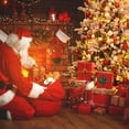 thumbnail image 3 of Patiojoy 7ft Snow Flocked Fir Artificial Christmas Tree Hinged Decoration Pine Tree, 3 of 9