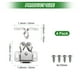 thumbnail image 3 of Uxcell 4-Pack Doble Pestillo de Rodillo para Gabinete, Hardware de Cierre de Gabinete Incorporado para Armario [Zinc Blanco], 3 of 6