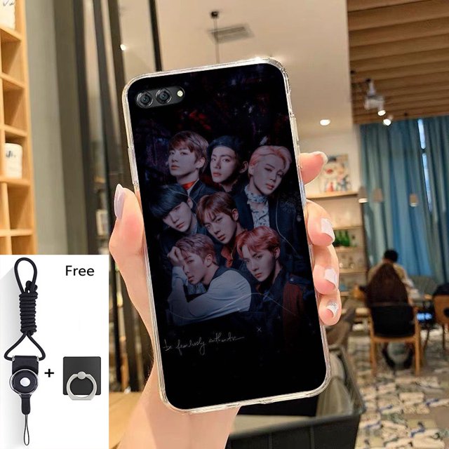 Funda BTS Para Infinix Hot 10 X682 10S 10T X689C Note 10 Pro X695 7 X690 8 X692 X693 De Silicona Suave Con Soporte De Cuerda Y Anillo Gratis