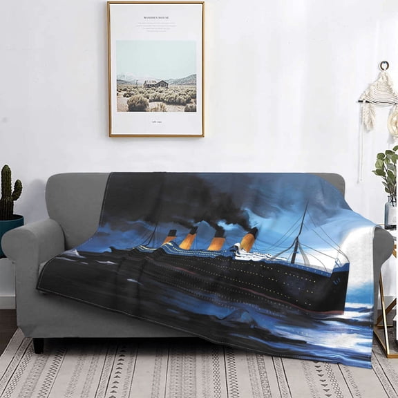 Flannel Blanket Lightweight Soft Cozy Fuzzy Warm Fleece Throw for Couch Sofa Bedroom Living Room