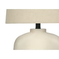 thumbnail image 3 of 25" Modern Table Lamp with Beige Linen Shade - Cream Resin Arch Base, 3-Way Switch for Bedroom, Living Room & Office, 3 of 7