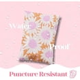 thumbnail image 4 of 6x9 Designer Poly Mailer 100 Pack Heavy Duty Waterproof Self Seal Shipping Bags for Small Business Large Mailing Envelopes Bulk Tear Resistant Cute Packaging Pink Blooms Flowers, 4 of 7