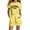 Z-250616-1-Yellow, variant on SNKSDGM Girls Girls Easter Outfits Size 6/7 Girls Summer Outfits Size 10-12 Cute Girls Fashion Letter Print Casual Loose Short Sleeve Suit Easter Outfits for Girls 5T 13-14 Years