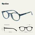 thumbnail image 2 of OPULIZE Zen Reading Glasses Small Mens Womens Spring Hinges R24, 2 of 6
