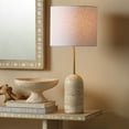 thumbnail image 5 of Jamie Young  Holt Travertine Table Lamp with Linen Shade, 5 of 5
