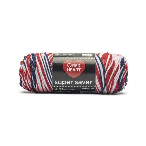 Red Heart® Super Saver® Yarn, Prints, Acrylic #4 Medium, 5oz/142g, 236 Yards