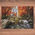 thumbnail image 6 of Ambesonne Jungle Jigsaw Puzzle, Autumn River Stream on Rocks, Heirloom-Quality Fun Activity for Family Durable Cardboard, 1000 pcs, Brown Orange, 6 of 6