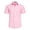 Pink, variant on Short Sleeve Mens Dress Shirts Casual Solid Shirts for Men Regular Oxford White Tops with Pocket