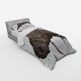 thumbnail image 3 of Ambesonne Animal Bedding Set 4 Pcs, Wild Horse Portrait, Queen, Brown White, 3 of 3