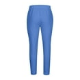 thumbnail image 5 of WREESH Men's Jogger Sweatpants Solid Color Sport Small Legs Lace-Up Solid Color Full Length Pants Blue, 5 of 5
