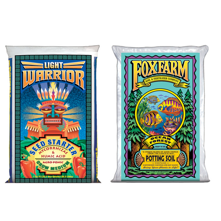 FoxFarm Seed Germinator Mix, 26 Quarts and Garden Potting Soil Mix, 40