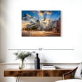 thumbnail image 3 of Elephant Stock Gran Via Light Trails Wall Art - Horizontal Canvas Wall Art - Living Room Wall Decor - City Canvas - Gray And Blue Decor - 30" x 20", 3 of 8