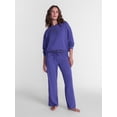 thumbnail image 2 of Way To Celebrate Women's French Terry Knit Long Sleeve Lounge / Sleep Top, Sizes XS to 3X, 2 of 6