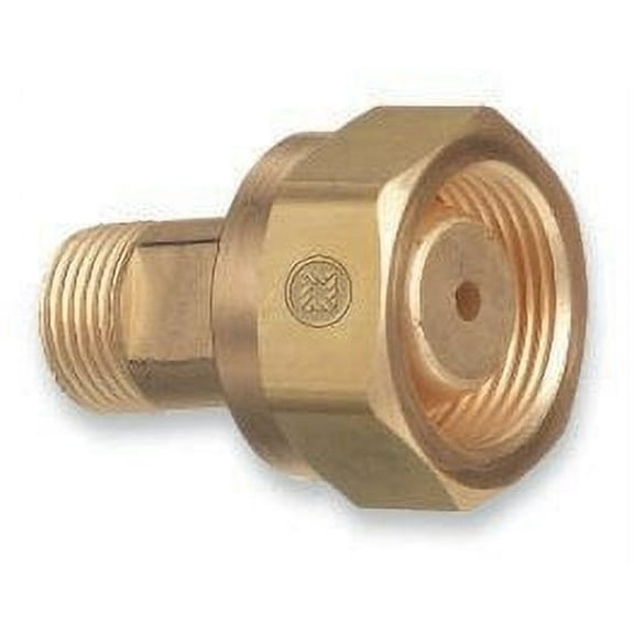 Western Enterprises Brass Cylinder Adaptors, CGA-520 B Tank Acetylene To CGA-200 MC Acetylene - 1 Piece