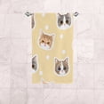 thumbnail image 6 of GZHJMY Seamless Pattern with Cute Cat Face, Bath Shower Towels Set of 2 for Bathroom -Soft Microfiber Hand Towel Absorbent Soft Decorative Face Towel for Kids 30 x 15 inch, 6 of 6