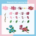 thumbnail image 3 of 2 Sets Layered Magnolia Cutting Dies for Card Making Layeringd Flower Carbon Steel Embossing Stencils Template for Decorative Embossing Paper Card DIY Scrapbooking Album Craft, 3 of 8