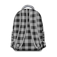 thumbnail image 4 of Moroccan Geometric Backpack Abstract Plaid and Checkerboard Design Colorful School Bag for Students, 4 of 6