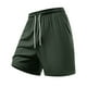 thumbnail image 2 of pstuiky Pantalones cortos de gimnasio para hombre, Pantalones cortos de poliéster de color liso para hombre, pantalones deportivos casuales para playa y exteriores Pantalones cortos de entrenamiento, 2 of 9