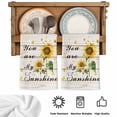 thumbnail image 5 of Sunflower Kitchen Towels Set of 3, Vintage Botanical Absorbent Dish Towels for Kitchen, Microfiber Hand Towel, Quick Drying Tea Towel for Cleaning Decorative Dishcloths Farmhouse Floral Wooden, 5 of 7