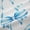 White Blue, variant on Feelyou Black Pink Bow Black Out Curtains, Fashion Ribbon Curtains Pack of 2 (42x63 Each)