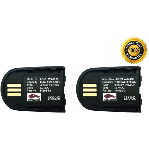 AVIMABASICS Savi Battery Replacement Rechargeable 140mAh 3.7V Battery Compatible with Plantronics Savi WH500 W440 W740 84598-01 82742-01 Bluetooth Wireless Headsets 84598-01
