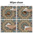 thumbnail image 4 of Nawypu Fitted Round Tablecloth  Colorful Mandala,Vintage Round Boho Beige Flower Table Cover,Elastic Edged Table Cloth Fits Round Tables, 4 of 7