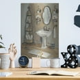 thumbnail image 6 of Luxe Metal Art 'French Bath 1'  by Silvia Vassileva Metal Wall Art, 12" x 16", 6 of 9